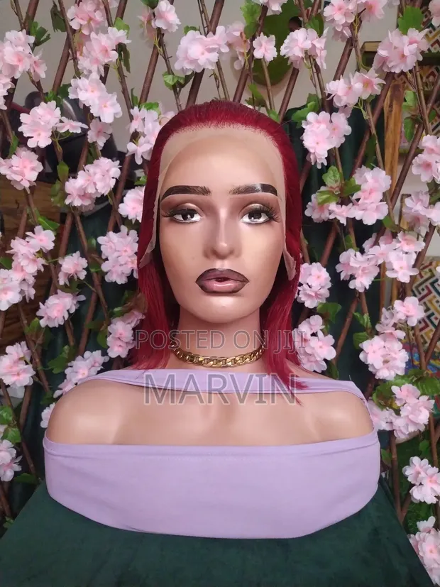 13x4 Maroon Wig - 1