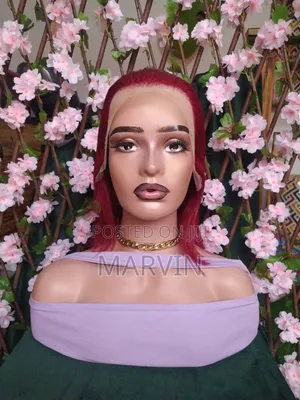 13x4 Maroon Wig