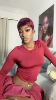 Pixie Cut Wig - Burgundy/Wine Red - 3