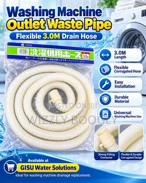 Washing Machine Outlet Drain Hose Pipe - 3 Metres