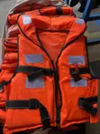 Life Saving Jacket - Orange Inflatable PFD - 2