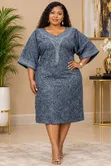 Jenny Fashion African Print Midi Dresses - 1