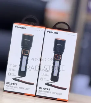 Porodo Sol Apex II Mini Portable Torch Light, 800 Lumens
