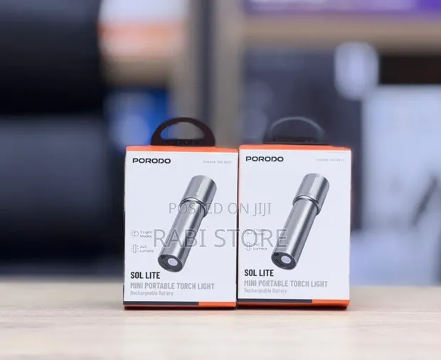 Porodo Mini Torch Light 240lm, 3W, USB-C - 1