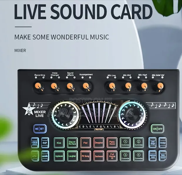 X3 Live Sound Card and Voice Changer Mixer - 1
