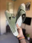Men's Green Leather Casual Sandals - Size 41 - 2