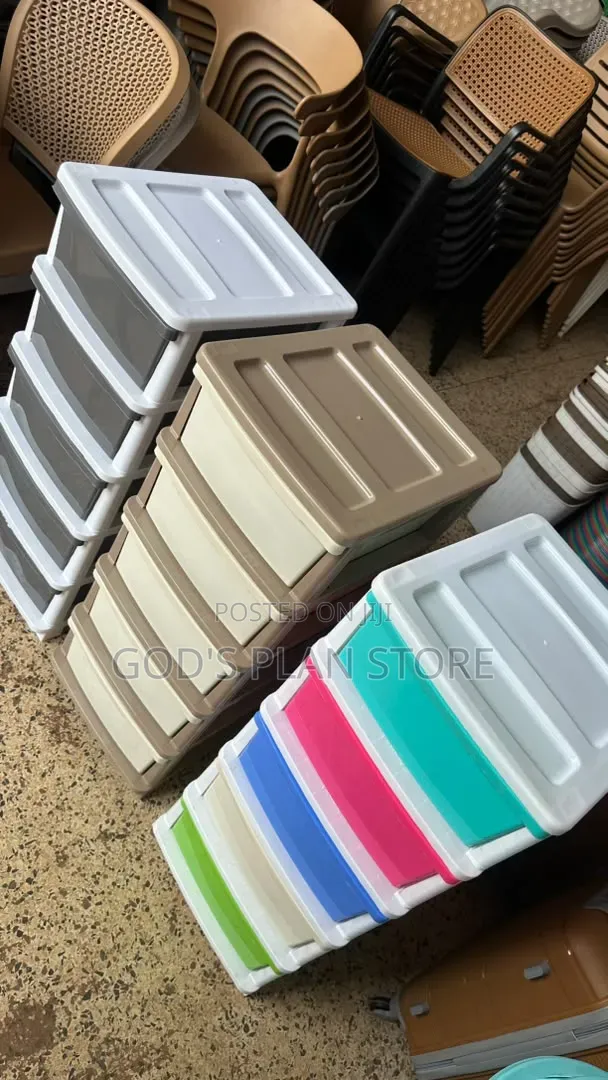 Joy 5 Layer Plastic Storage Cabinet Drawer Trolley - 1