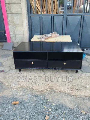 Classic Center Table with Storage - Black Glossy Finish