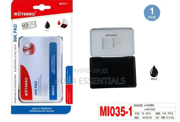 Motarro Black Ink Stamp Pad (MI035-1) - 1