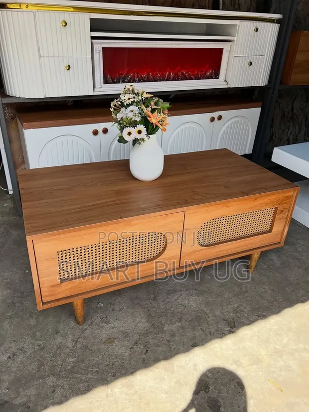 Classic Brown Center Table with Storage (CT733) - 1
