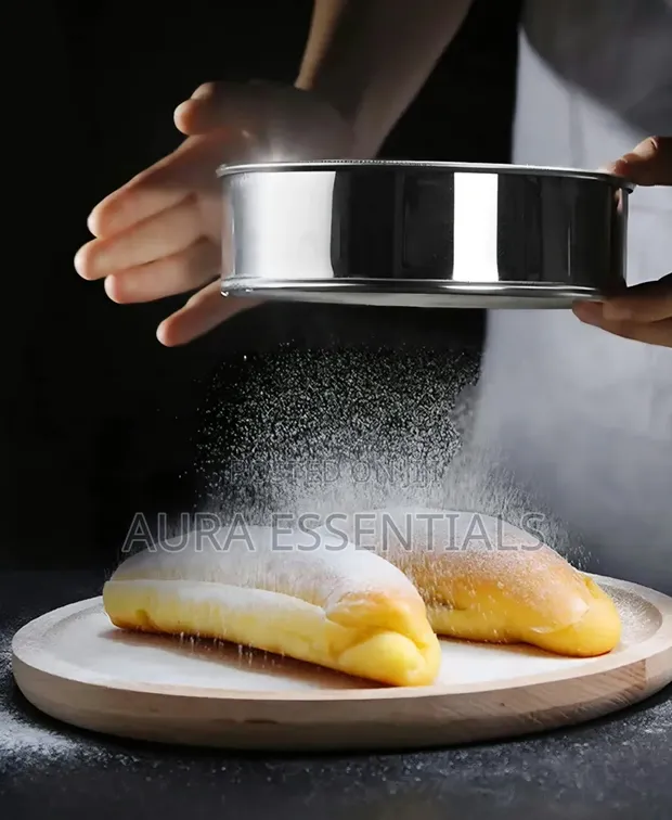 Stainless Steel Round Flour Sieve and Sifter - 1