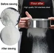 Stainless Steel Round Flour Sieve and Sifter - 4