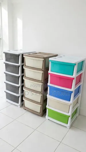 Brand New 5-Drawer Plastic Trolley Organizer