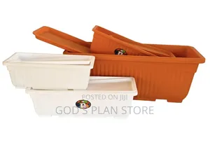 Tolix Rectangular Plastic Flower Pots