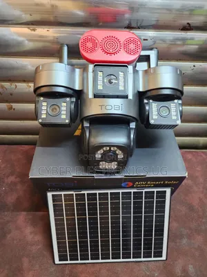 AOV 3-Lens AI Solar Camera - 24-Hour Continuous Recording