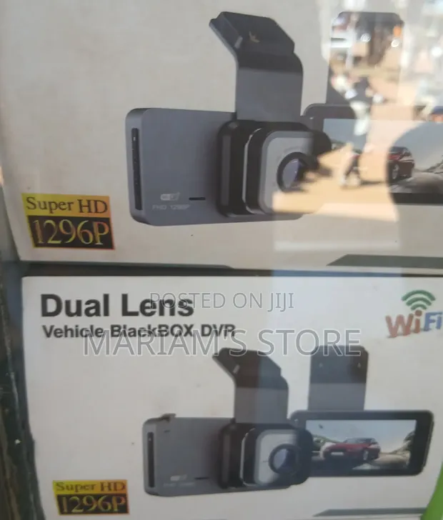 Dual Lens Vehicle Dash Camera - Super HD 1296p - 1