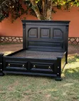 Modern Mahogany Beds - Black - 1