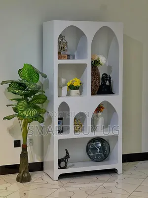 Brand New 2-Door Book Shelf - White Glossy Finish