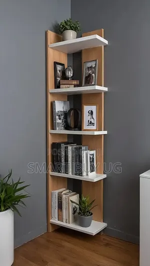 Brand New 2-Door Bookshelf with 5 Shelves