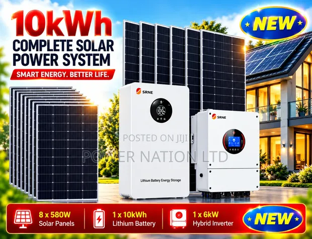 10kWh 48V Hybrid Lithium Solar System Full Kit - 1