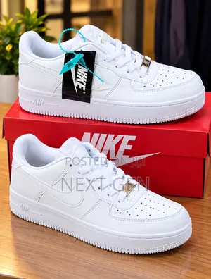 Nike Air Force 1 White Sneakers - Sizes 40-45