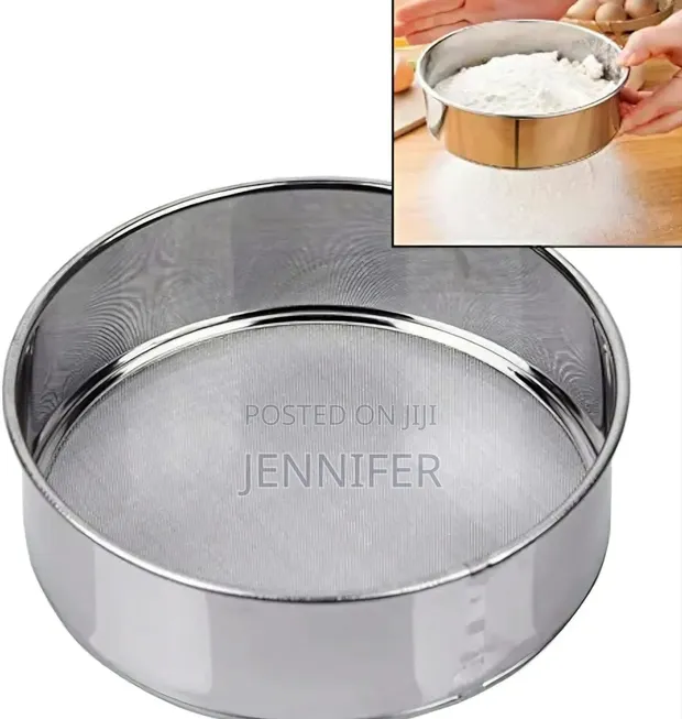 Stainless Steel Round Flour Sieve and Sifter - 1