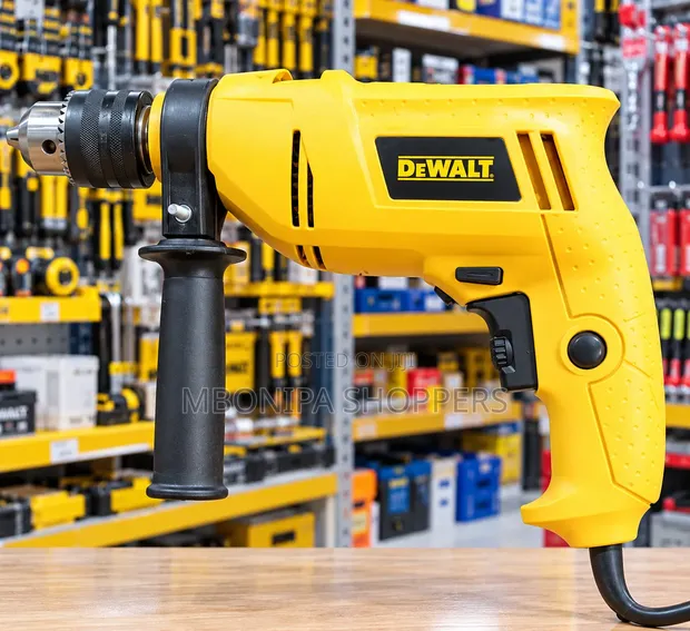 DEWALT Heavy-Duty Corded Electric Drill with Side Handle - 1