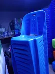 Brand New Armless Chairs - Blue - 1