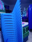 Brand New Armless Chairs - Blue - 2