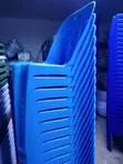 Brand New Armless Chairs - Blue - 3