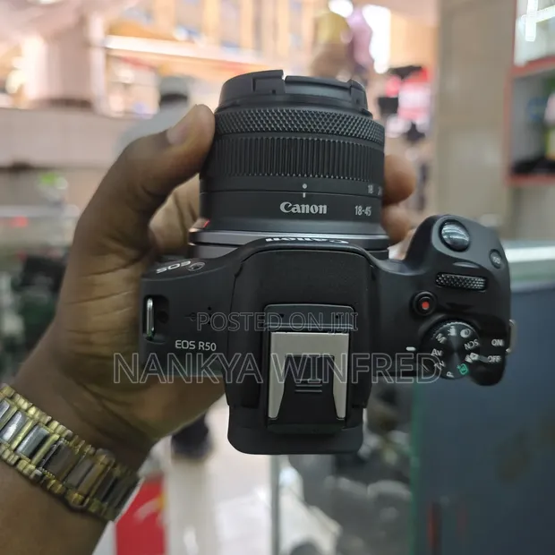 Canon EOS R50 Mirrorless Camera with 18-45mm Lens - 1