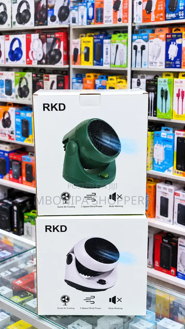 RKD Portable Mini Desk Fan - 3-Speed - 1