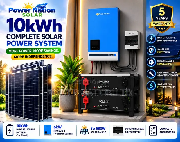 10kWh 48V Bornsan Hybrid Solar Energy System Kit - 1