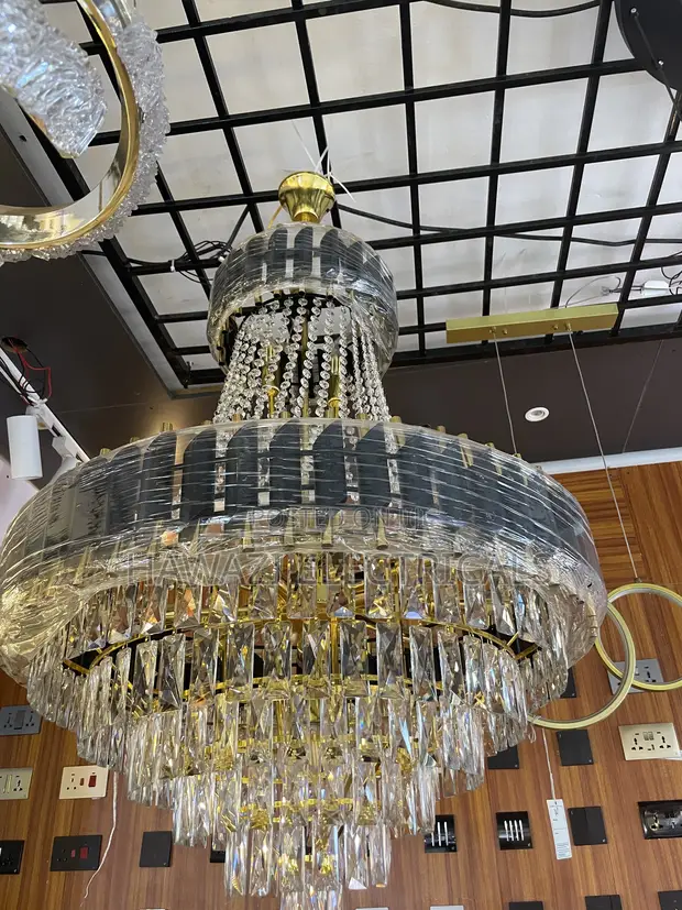 Crystal Hanging Chandelier - 12 Lights - 1