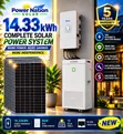 14.33kWh 48V Hybrid Lithium Solar System Full Kit - 1