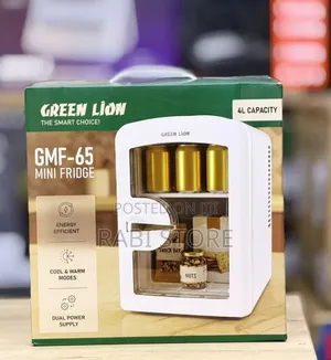 Green Lion GMF-65 Mini Fridge, 4L, Cool/Warm Modes, AC/DC