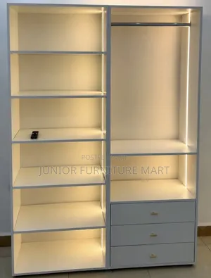 Brand New Wood-Mode Open Wardrobe with Lights