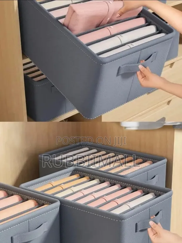 Partitioned Wardrobe Storage Organizer (9 Grid) - 1