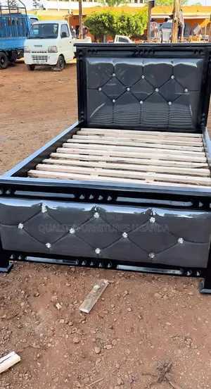 Beautiful 4x6 Leather Bed Frame