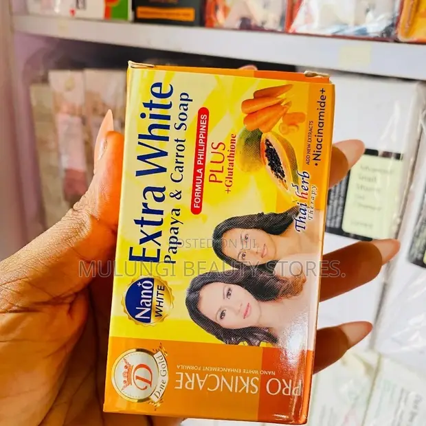 Nano Extra White Papaya & Carrot Soap with Niacinamide - 1