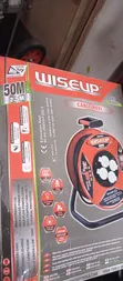 Wiseup 50m Heavy Duty Cable Reel (2.5mm2) - Power Extension - 2