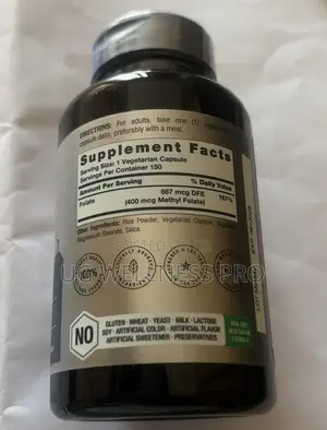 Horbaach Vegan Methyl Folate 400mcg 150 Veg Caps