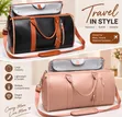 Genuine Leather Organizer Travel Bag - 1