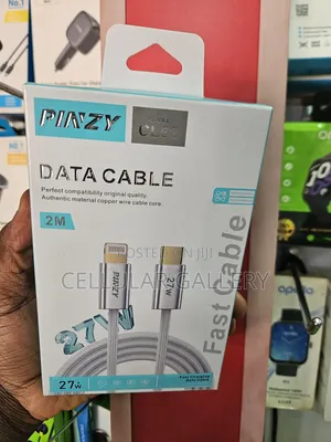 Pinzy 27W USB-C to Lightning Braided Cable 2m