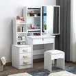 Brand New Modern Makeup Cabinet with Chair - 1
