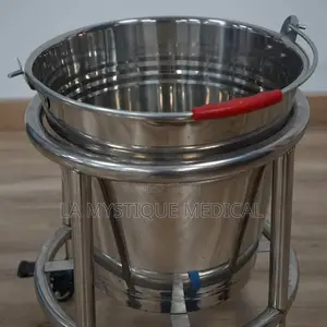 Stainless Steel Medical Placenta Bucket with Mobile Stand