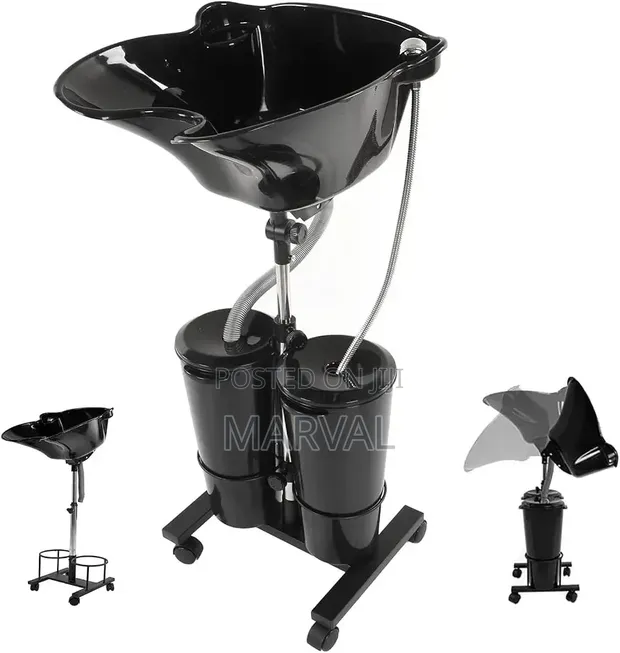 Adjustable Portable Shampoo Bowl with Electric Pump - 1