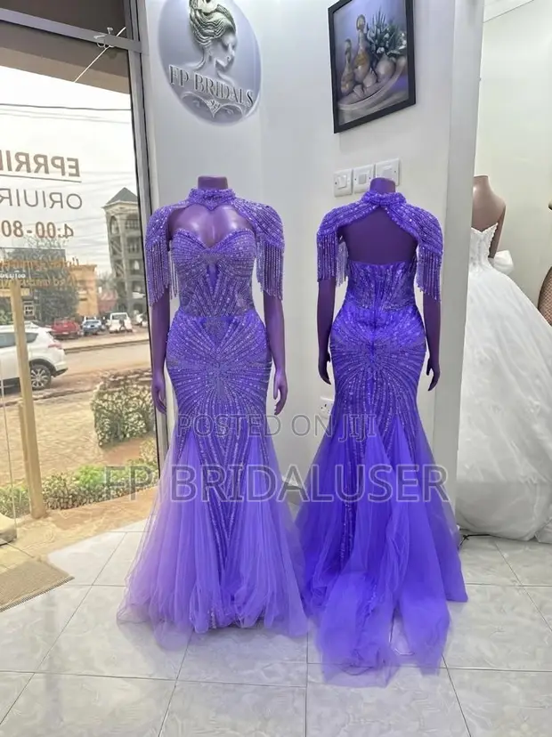 Purple Bridal Changing Dress - 1