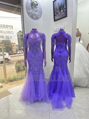 Purple Bridal Changing Dress