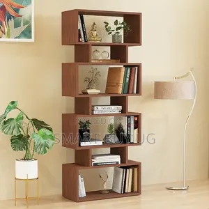 5-Tier Wooden Book Shelf - Brown